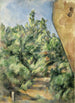 Le rocher rouge - Paul Cézanne — vista dell’opera