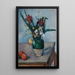 Le vase de tulipes - Paul Cézanne — quadro incorniciato alla parete