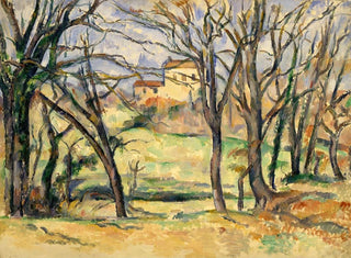 Alberi e case vicino al Jas de Bouffan - Paul Cézanne — vista dell’opera