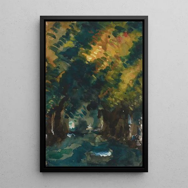 Une allée - Paul Cézanne — quadro incorniciato alla parete