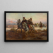 Gli Esploratori - Paul Dominique Philippoteaux — quadro incorniciato alla parete