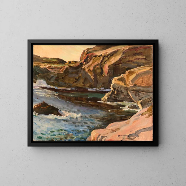 Falesie della California - Paul Dougherty — quadro incorniciato alla parete