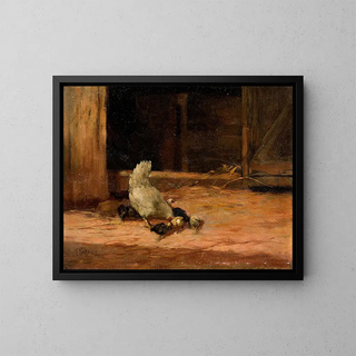 L'ora del pasto - Paul E. Harney — quadro incorniciato alla parete