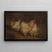 Tre polli - Paul E. Harney — quadro incorniciato alla parete