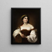 Donna italiana con tamburello - Paul Emil Jacobs — quadro incorniciato alla parete