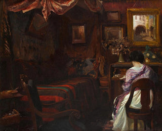 Un intérieur intime - Paul Émile Lecomte — vista dell’opera