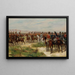 Napoleone tra la sua cavalleria - Paul Émile Léon Perboyre — quadro incorniciato alla parete