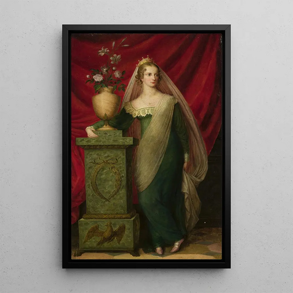 Portrait d'une princesse - Paul Ernst Gebauer — quadro incorniciato alla parete