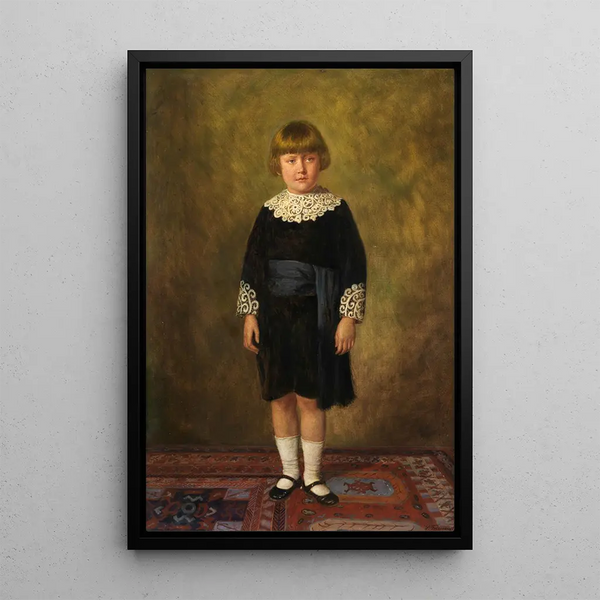 Portrait d'un garçon debout - Paul Felgentreff — quadro incorniciato alla parete