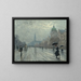 Una scena di strada a Copenaghen - Paul Fischer — quadro incorniciato alla parete