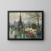 Venditori di fiori sul ponte della regina Louise a Copenaghen - Paul Fischer — quadro incorniciato alla parete