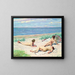Filles sur la plage - Paul Fischer — quadro incorniciato alla parete