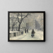 Kongens Nytorv a Copenaghen in inverno - Paul Fischer — quadro incorniciato alla parete