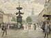 La piazza animata di Amager a Copenaghen - Paul Fischer — vista dell’opera