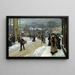 Giorno d'inverno a Kongens Nytorv - Paul Fischer — quadro incorniciato alla parete