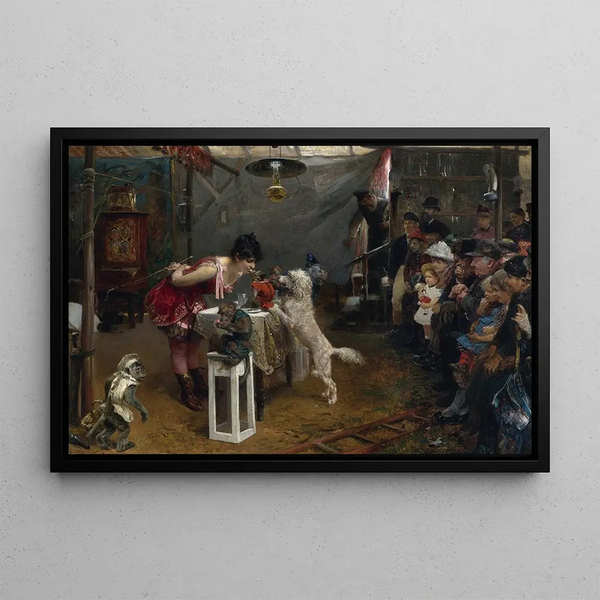 Tours de foire - Paul Friedrich Meyerheim — quadro incorniciato alla parete