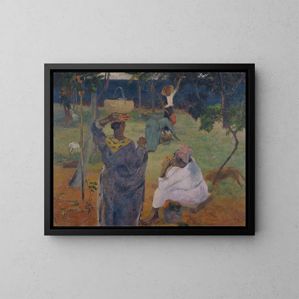 Tra le manghi in Martinica - Paul Gauguin — quadro incorniciato alla parete