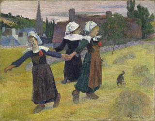 Filles bretonnes dansant à Pont-Aven - Paul Gauguin — vista dell’opera