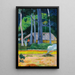 Cabane sous les arbres - Paul Gauguin — quadro incorniciato alla parete