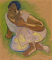 Donna tahitiana accovacciata - Paul Gauguin — vista dell’opera