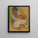 Donna tahitiana accovacciata - Paul Gauguin — quadro incorniciato alla parete