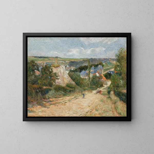 Entrée del villaggio di Osny - Paul Gauguin — quadro incorniciato alla parete