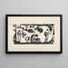 Donne, animali e fogliami - Paul Gauguin — quadro incorniciato alla parete
