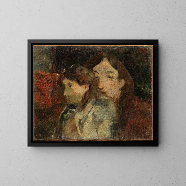 Figures dans un intérieur - Paul Gauguin — quadro incorniciato alla parete