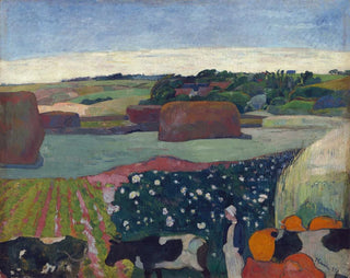 Paul Gauguin - Haystacks in Brittany.webp