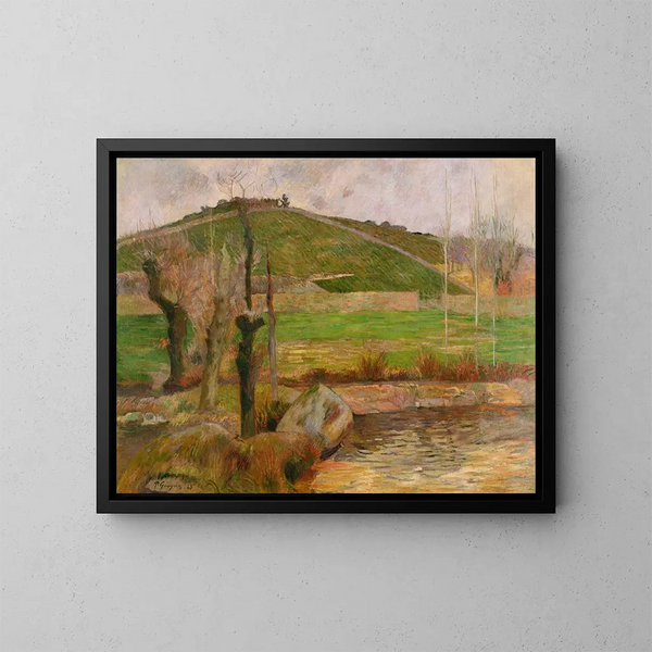 Paesaggio vicino a Pont-Aven - Paul Gauguin — quadro incorniciato alla parete