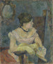 Madame Mette Gauguin in abito da sera - Paul Gauguin — vista dell’opera