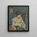 Madame Mette Gauguin in abito da sera - Paul Gauguin — quadro incorniciato alla parete