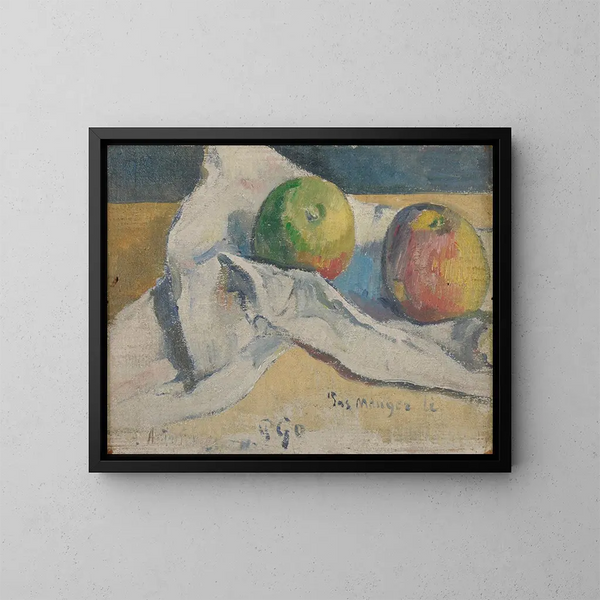 Nature morte aux pommes - Paul Gauguin — quadro incorniciato alla parete