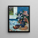 Nature morte con peonie cinesi e mandolino - Paul Gauguin — quadro incorniciato alla parete