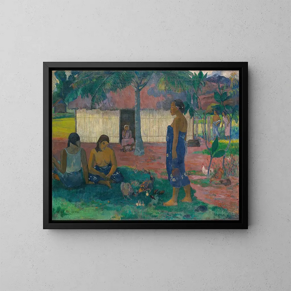 Perché sei arrabbiato? - Paul Gauguin — quadro incorniciato alla parete