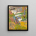Pescatore e bagnanti sul l'Aven - Paul Gauguin — quadro incorniciato alla parete