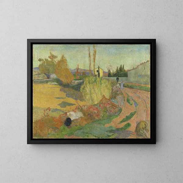 Vicino ad Arles o Le Mas d'Arles - Paul Gauguin — quadro incorniciato alla parete