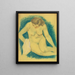 Nu seduto visto dall'alto - Paul Gauguin — quadro incorniciato alla parete