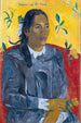 Femme tahitienne avec une fleur - Paul Gauguin — vista dell’opera