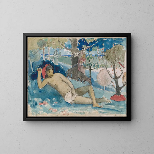 La femme sauvage - Paul Gauguin — quadro incorniciato alla parete