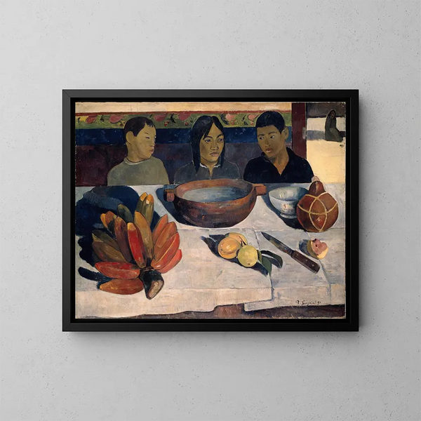 Le Repas aussi appelé Bananes - Paul Gauguin — quadro incorniciato alla parete