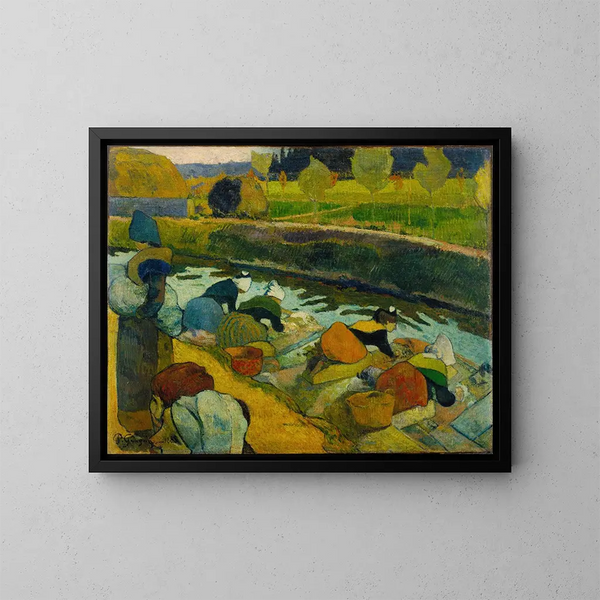 Le lavandaie - Paul Gauguin — quadro incorniciato alla parete
