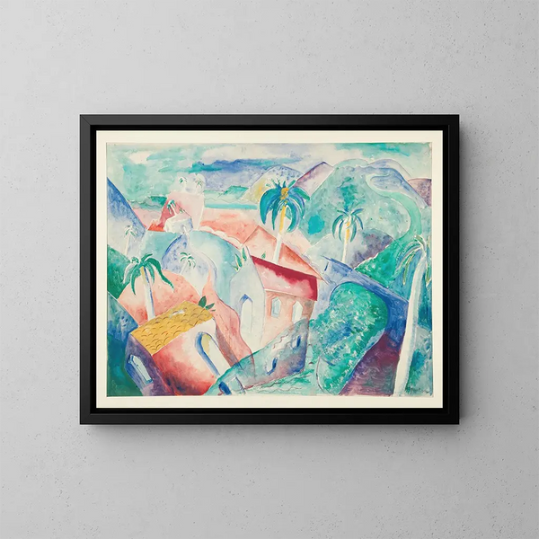 Paesaggio cubano - Paul Gauguin — quadro incorniciato alla parete
