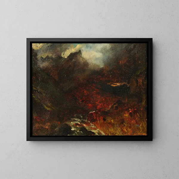 Le Val d'Enfer au pied du Sancy - Paul Huet — quadro incorniciato alla parete