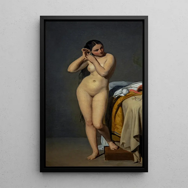 Nu à la console - Paul Jourdy — quadro incorniciato alla parete