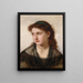 Ritratto di ragazza - Paul Kiessling — quadro incorniciato alla parete