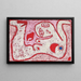 Una donna per gli dei - Paul Klee — quadro incorniciato alla parete