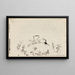 Spiaggia animata - Paul Klee — quadro incorniciato alla parete