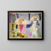 Colonne nere in un paesaggio - Paul Klee — quadro incorniciato alla parete