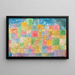 Paesaggio colorato - Paul Klee — quadro incorniciato alla parete